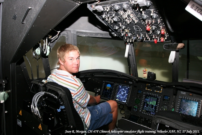 The mirror used to display the video in front of the pilots. High quality digital projectors beamed the computer generated flight environment to the mirrors. The graphics displayed to the aircrews was as real looking as the technology available could present. It was almost a good as flying the real deal.