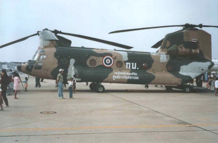 Royal Thai Army Chinook 90-777 at the Don Muang air show.