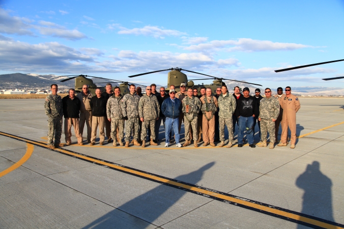 A group photograph with most of the members of Sortie 1 and 2 at Helena, Montana.