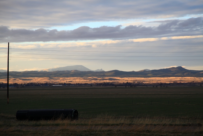 Visible to the north of Helena, Montana, is the Sleeping Man formation.